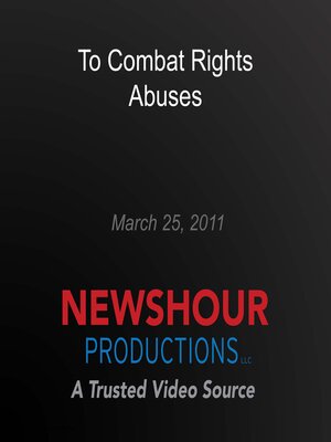 cover image of To Combat Rights Abuses